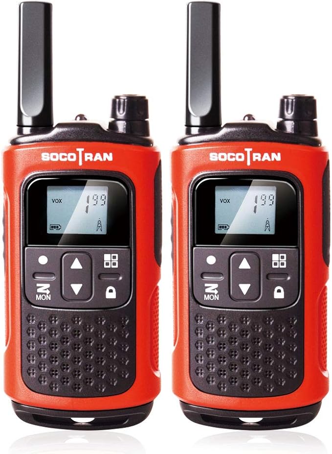 Rechargeable Walkie Talkies for Adults, 2 Pack Two-Way Radios Long Range 5 Miles for Family Camping Boys Girls Gift