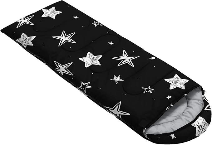 Kids Sleeping Bag for Boys Girls,Western Cowboy Print-Lightweight Warm Portable Outdoor Indoor-Waterproof Cold Weather Resistant Sleeping Bag for Camping Hiking