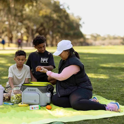 CORE Magnetic Leak Proof Soft Cooler with Waterproof Zipper | Insulated Bag Portable Ice Chest Box | Best Soft Cooler for Food & Beverages for Tailgating, Car Camping, Travel, and Family Beach Picnics