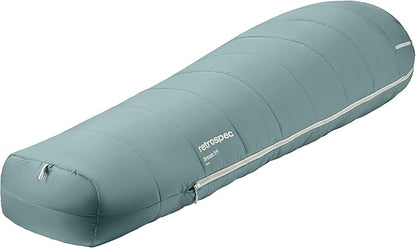 Retrospec Dream Mummy Sleeping Bag - 30°F Camping & Travel Essential Gear with Water - Resistant Shell & Synthetic Fill - Zippered Pocket & Stuff Sack