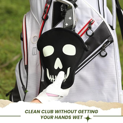 Golf Club Cleaner & Golf Ball Cleaning Bag, Golf Cart Accessories for Men, Washing Machine, Green Clean, Clubs Waterproof & Dry Exterior Bags, Funny Washer Tool, for Golfers