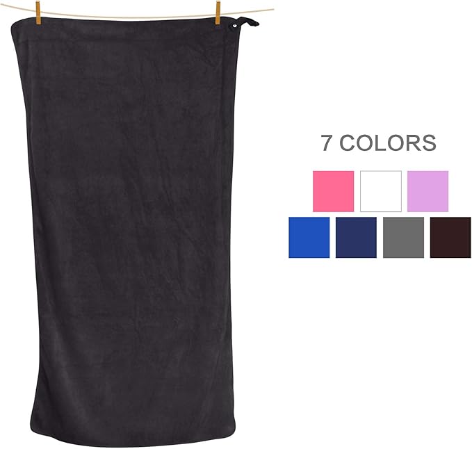SUNLAND Microfiber Gym Bath Towel Ultra Soft Travel Camping Towel Super Absorbent Swimming Sport Towel for Adults and Children 24inchX48inch