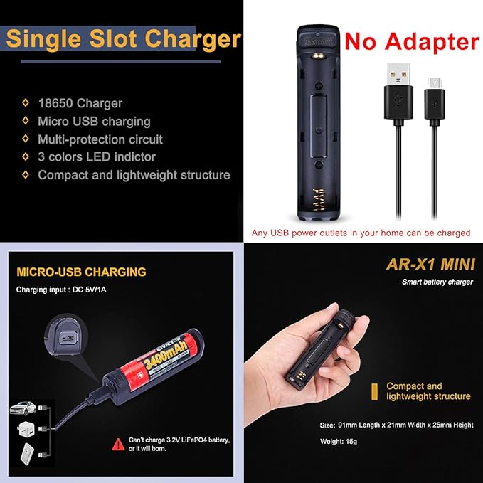 Small Tactical Flashlight, Waterproof, Military Grade, 900 Lumen, 5.51 in Length, 4.5oz Weight, Dual Switch, 18650 Battery (Not Included), 1 Year Free Replacement