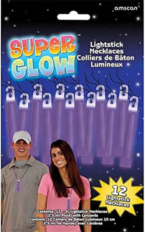 Light Up the Night Purple Glow Stick Value Pack - 4'' (12 Pieces) - Perfect for Parties, Camping & Emergencies