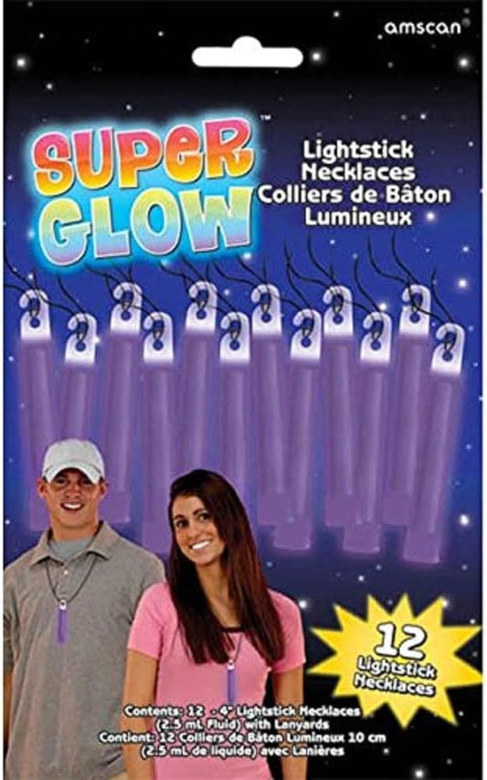 Light Up the Night Purple Glow Stick Value Pack - 4'' (12 Pieces) - Perfect for Parties, Camping & Emergencies
