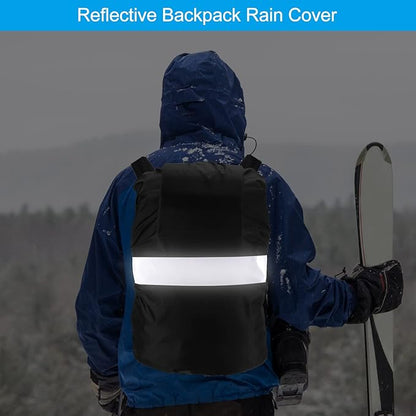 PATIKIL Waterproof Backpack Rain Cover, Non-Slip Backpack Cover with Reflective Strap Stay Dry for Hiking, Camping, Hunting