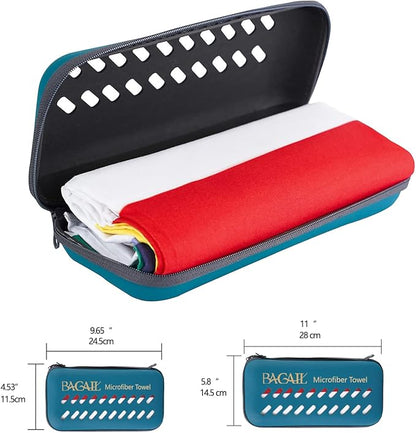 BAGAIL Camping Towel with EVA Case, Compact & Ultra Soft Microfiber Travel Towel - Super Absorbent & Lightweight Quick Dry Towels for Sports, Beach, Gym, Backpacking, Hiking and Yoga