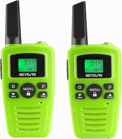 Retevis RA35 Walkie Talkies, Long Range Two Way Radios, Easy to Use, Clear Sound Flashlight Keypad Lock VOX, Toddler Walkie Talkie for Boys Girls, Family 2 Way Radio for Biking, Hiking, Cruise 2 Pcs