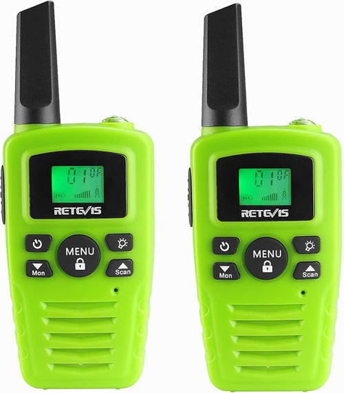 Retevis RA35 Walkie Talkies, Long Range Two Way Radios, Easy to Use, Clear Sound Flashlight Keypad Lock VOX, Toddler Walkie Talkie for Boys Girls, Family 2 Way Radio for Biking, Hiking, Cruise 2 Pcs