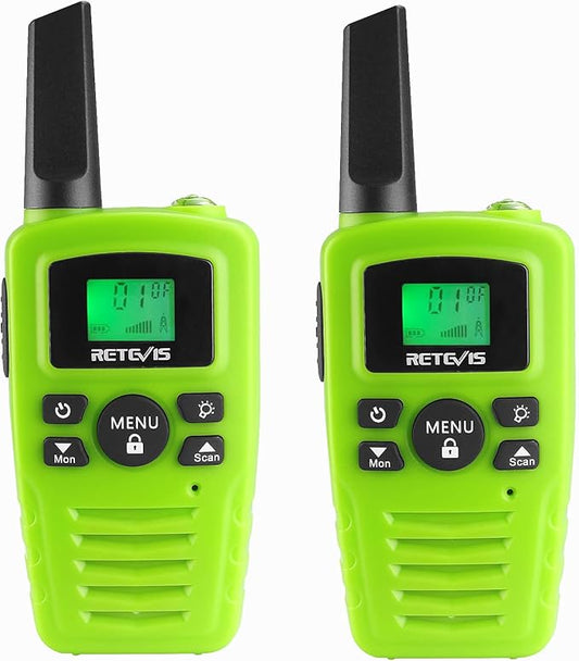 Retevis RA35 Walkie Talkies, Long Range Two Way Radios, Easy to Use, Clear Sound Flashlight Keypad Lock VOX, Toddler Walkie Talkie for Boys Girls, Family 2 Way Radio for Biking, Hiking, Cruise 2 Pcs