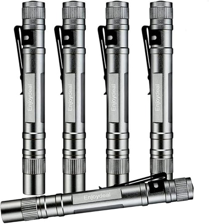 5PCS Pen Flashlights 1000LM Ultra Slim Portable LED Penlight Pocket Pen Light Flashlight with Clip for Indoor Outdoor