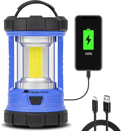 Camping Lantern, 3200LM LED Lanterns for Power Outages, 4600mAh Phone Charger & Rechargeable Lantern, 5 Light Modes Lantern Flashlight for Hurricane/Emergency/Storm, CT CAPETRONIX Camping Accessories