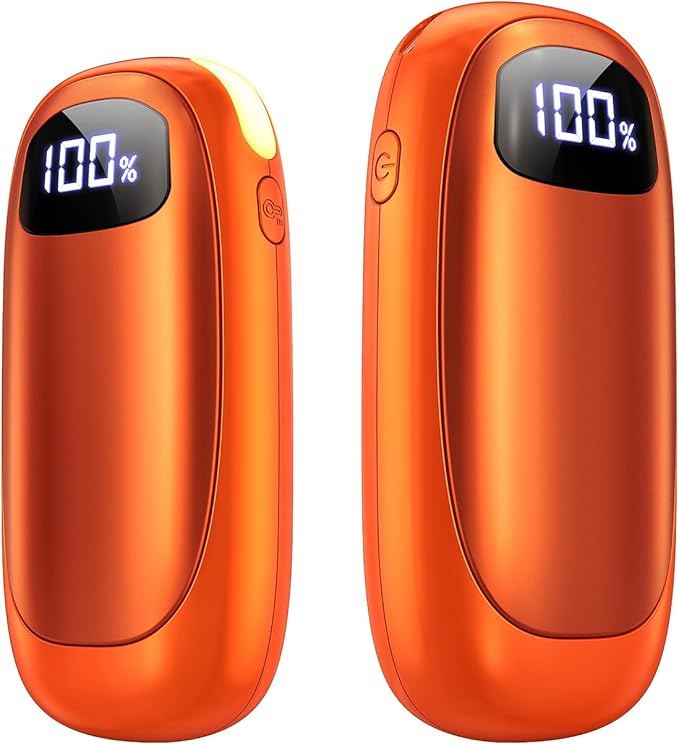 Hand Warmers Rechargeable - 2 Pack Electric Hand Warmers 14000mAh, 16 Hrs Warmth Dual-Sided Heating Max 131℉, Reusable Hand Warmers Pocket Heater for Raynauds, Hunting, Golf, Camping