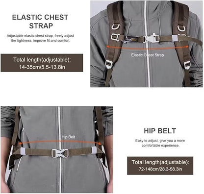 MOUNTAINTOP 40L Hiking Backpack Lightweight Travel Backpack for Men&Women Outdoor Camping Backpacking
