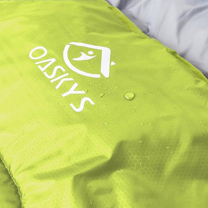 oaskys Camping Sleeping Bag - 3 Season Warm & Cool Weather - Summer Spring Fall Lightweight Waterproof for Adults Kids - Camping Gear Equipment, Traveling, and Outdoors