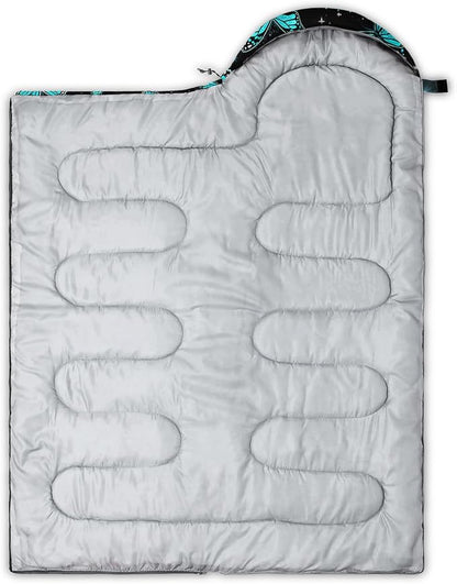 BSNTHO Camping Sleeping Bags,3 Season Warm & Cool Weather,Lightweight,Waterproof Sleeping Bags for Adults & Kids,Traveling,and Outdoors,Camping Gear Equipment