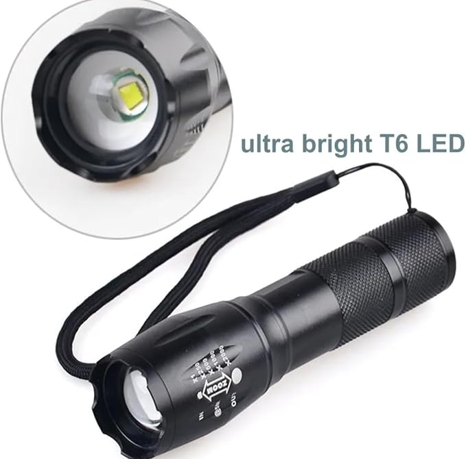 Outdoor 1000 Lumen Zoomable Flash Light G700 Tactical XML T6 LED