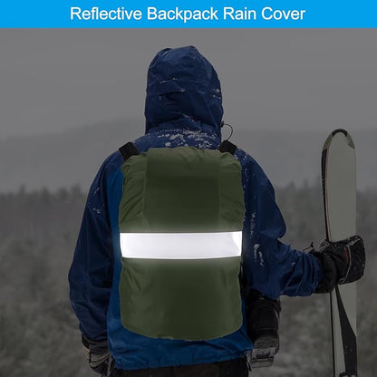 PATIKIL Waterproof Backpack Rain Cover, Non-Slip Backpack Cover with Reflective Strap Stay Dry for Hiking, Camping, Hunting