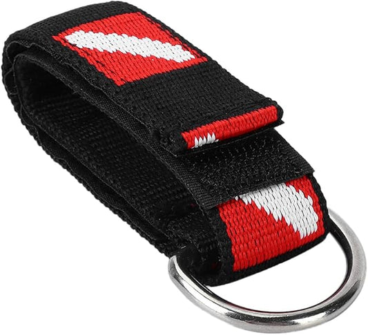 EVTSCAN Scuba Diving Adjustable Wrist Strap with D Ring, Sticky Back, for Cameras, Flashlights, Compass, Dive Slates, for Scuba Divers Snorkelers