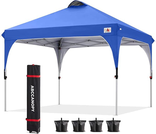 ABCCANOPY Outdoor Pop up Canopy Tent, 10x10 Instant Portable Canopy for Camping, Beach, Backyard (Royal Blue)