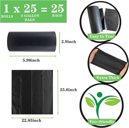 108 Portable Toilet Bags, 8 Gallon Biodegradable Camping Toilet Bags for Portable Potty, Thickened Compostable Toilet Waste Bags for 5 Gallon Bucket Trash Can Bin Liner RV Toilet Camping Car Outdoor