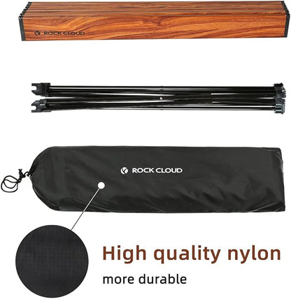 ROCK CLOUD Portable Camping Table Ultralight Aluminum Camp Table Folding Beach Table for Camping Hiking Backpacking Outdoor Picnic, Size M