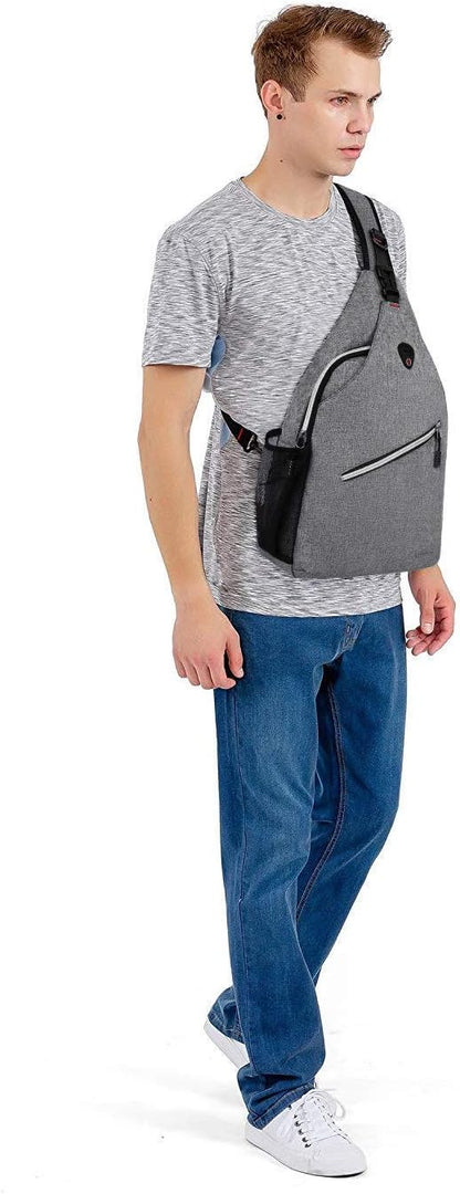 MOSISO Rope Sling Backpack (Up to 13 inch), Multipurpose Crossbody Chest One Shoulder Outdoor Travel Hiking Daypack