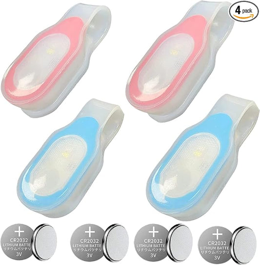 Night Light for Nurse, Hands Free Flashlight，Nurse Light Clip,Magnetic Flashlight for Walking Running Pets Outdoors Emergency (4 Pack)