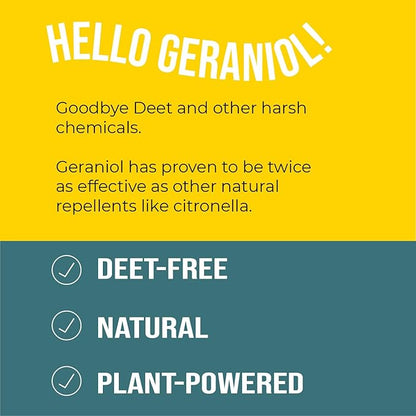 Geraniol Bug Balm, Bug Spray Alternative Travel Size Repellent, DEET Free Mosquito Shield for Kids, Natural Travel Size Mosquito Repellent Wipes Alternative Balm for Babies