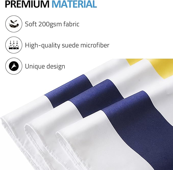 BAGAIL Camping Towel with EVA Case, Compact & Ultra Soft Microfiber Travel Towel - Super Absorbent & Lightweight Quick Dry Towels for Sports, Beach, Gym, Backpacking, Hiking and Yoga