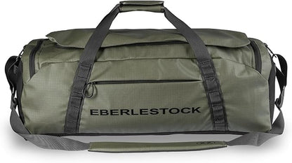 Eberlestock Hyllus Duffel Bag for Men - Durable, Water-Resistant, Small Men's Duffle Bag with Zipper Pockets, Ideal for Travel & Gym, Tactical Gear Bag, Hunting, Fishing, Camping - Military Green, 65L
