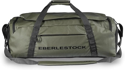 Eberlestock Hyllus Duffel Bag for Men - Durable, Water-Resistant, Small Men's Duffle Bag with Zipper Pockets, Ideal for Travel & Gym, Tactical Gear Bag, Hunting, Fishing, Camping - Military Green, 65L