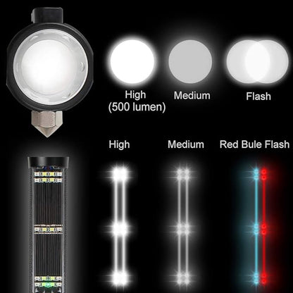 Lebote Car Flashlight Solar Power Tactical Flashlight Multi Function Flashlight Bright LED Emergency Torch Light With Safety Hammer Seat Belt Cutter Compass For Hiking Camping