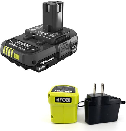 Buho LED Clamp Light Bundle, with 18V Cordless 900 Lumens LED Clamp Light, Pocket Flashlight, 1.5 Ah Lithium-ion Battery and 18-Volt Charger