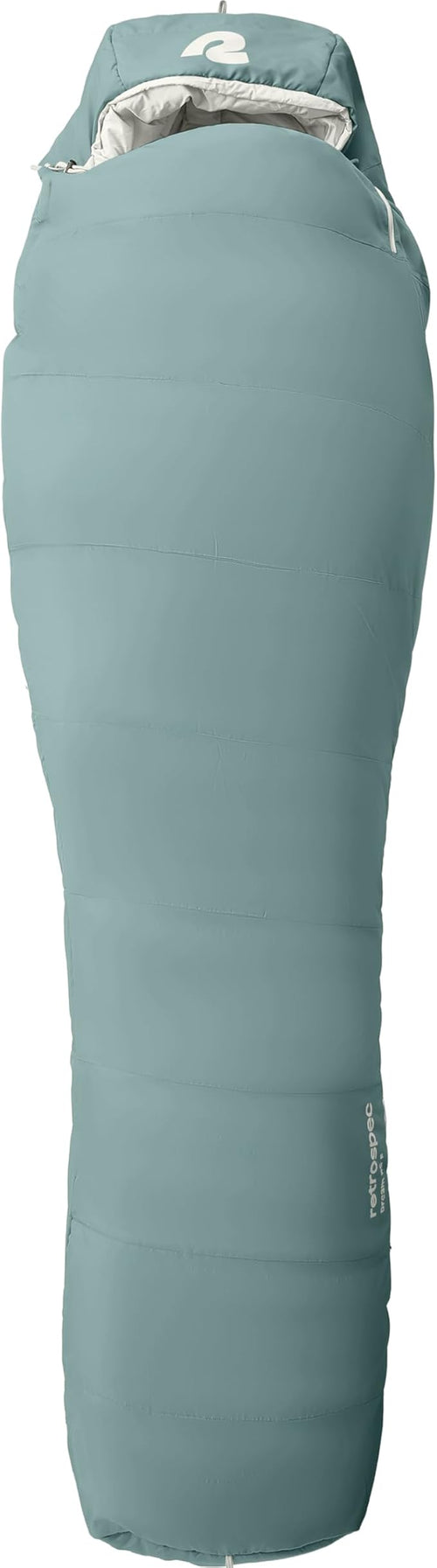 Retrospec Dream Mummy Sleeping Bag - 30°F Camping & Travel Essential Gear with Water - Resistant Shell & Synthetic Fill - Zippered Pocket & Stuff Sack