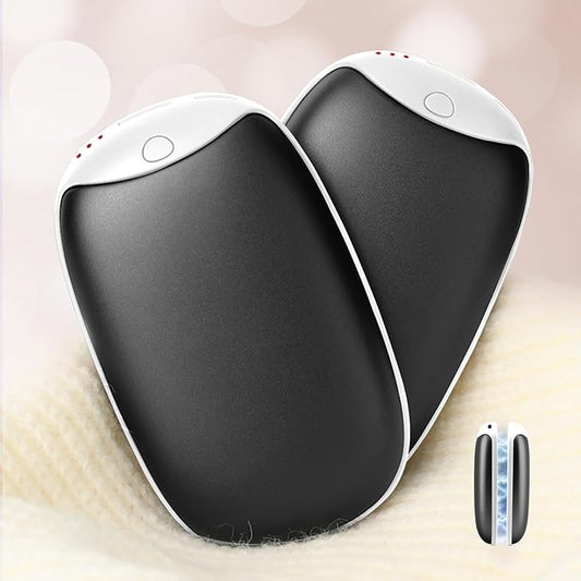 2 Pack Hand Warmer Rechargeable, Magnetic Twins Electric Hand Warmer, Reusable Type-C USB Handwarmer, Portable Hand Warmer 8000mAh, Great for Outdoor Sports, Hunting, Camping, Golf, Warm Gifts
