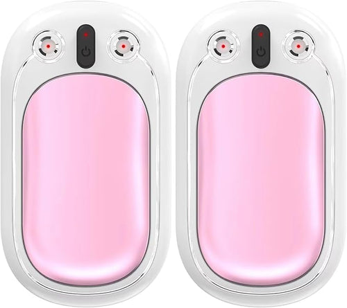 Hand Warmers Rechargeable, SECHKISS 2-Pack 5000mAh Reusable Portable Hand Warmer, 2 in 1 Electric Pocket Warmer Great for Outdoor, Hunting, Golf, Camping, Warm Gifts for Women Men…