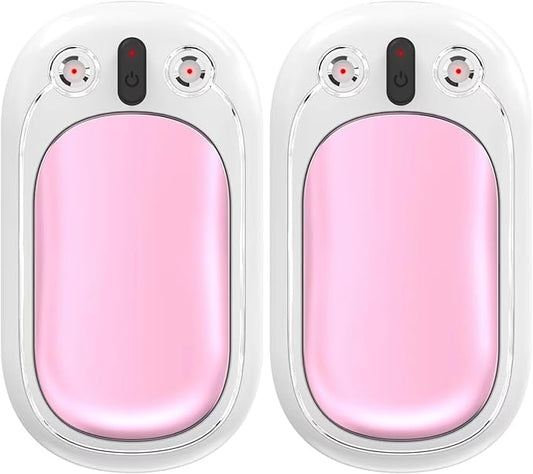 Hand Warmers Rechargeable, SECHKISS 2-Pack 5000mAh Reusable Portable Hand Warmer, 2 in 1 Electric Pocket Warmer Great for Outdoor, Hunting, Golf, Camping, Warm Gifts for Women Men…