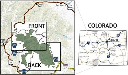 South San Juan Wilderness - Colorado Topographic Hiking Map (2019)