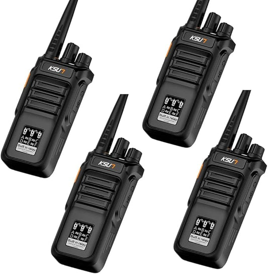 KSUN Two Way Radios Walkie Talkies Long Range 100 Miles, Built in Relay for Cruise Tunnels Mines Basement Camping RL30 (4 Pack)