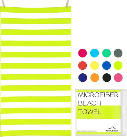 Your Choice Microfiber Beach Towels, Sand Free Beach Towel, Quick Dry Beach Towel, Extra Large Beach Towels for Adults, Kids (67x35 Inch, 60x30 Inch), Travel Towel, Camping Towel