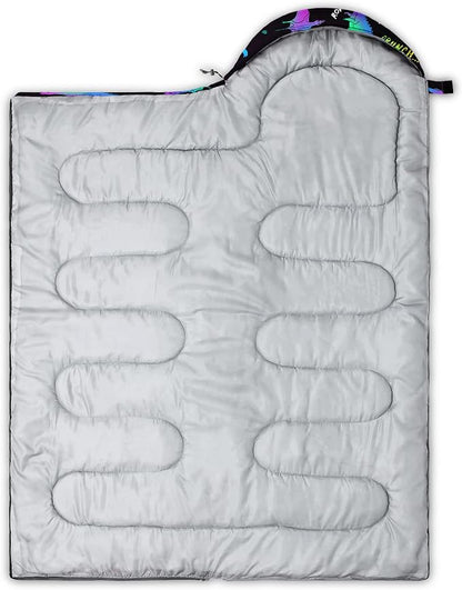 QOOMO Animals Camping Sleeping Bags,3 Season Warm & Cool Weather,Lightweight,Waterproof Sleeping Bags for Adults & Kids,Traveling,and Outdoors,Camping Gear Equipment
