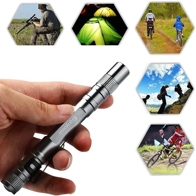 5PCS Pen Flashlights 1000LM Ultra Slim Portable LED Penlight Pocket Pen Light Flashlight with Clip for Indoor Outdoor