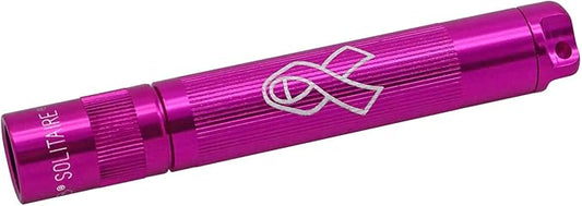 Maglite Solitaire Incandescent 1-Cell AAA National Breast Cancer Foundation Flashlight in Presentation Box Pink
