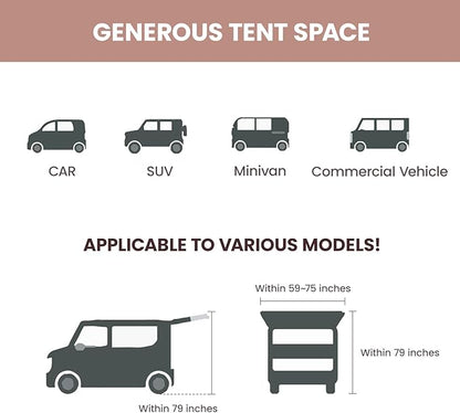 S'More Glamping Tent with Porch, 2/3/4/5/6 Person Durable Weatherproof Camping Tent, Large Family Tent with Room Divider, Easy Setup Tent with Screen Room