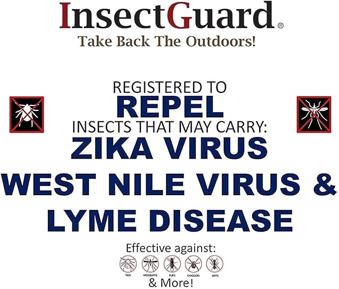 $averPak InsectGuard & BodyForge Mosquitoes Flies Ticks Insect Repellent Mens Womens Hiking Camping and Hunting Baseball Caps