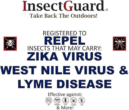 $averPak InsectGuard & BodyForge Mosquitoes Flies Ticks Insect Repellent Mens Womens Hiking Camping and Hunting Baseball Caps