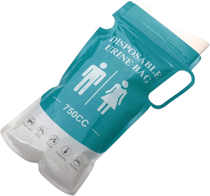 Disposable Urine Bags Pee Bags Unisex Urine Bag Vomit Bag for Outdoor Travel Urinal Toilet Traffic Jam Emergency Portable Car for Men Women Kids Children Patient 4PCS