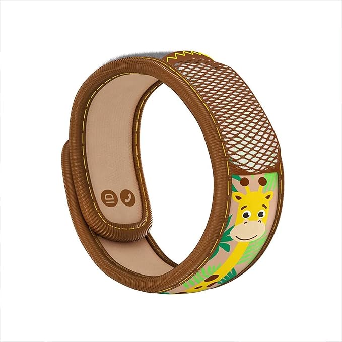 PARA'KITO Bug & Mosquito Bracelets for Kids | Mosquito Spray Alternative | Waterproof, Outdoor Insect Wristband w/Natural Essential Oils | Hiking, Trekking & Camping Accessories (Giraffe)