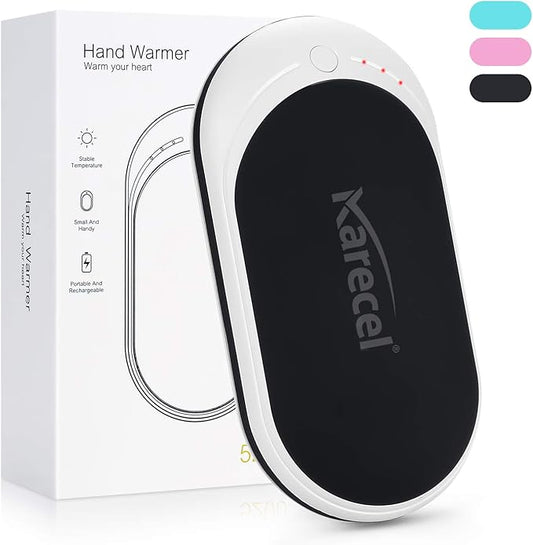 Karecel Hand Warmers Rechargeable, Electric Hand Warmer Reusable 5200mAh Portable USB Heater Hot Pocket Warmer Heat Handwarmers, Cool Winter Gifts for Men and Women Outdoors Hunting Camping